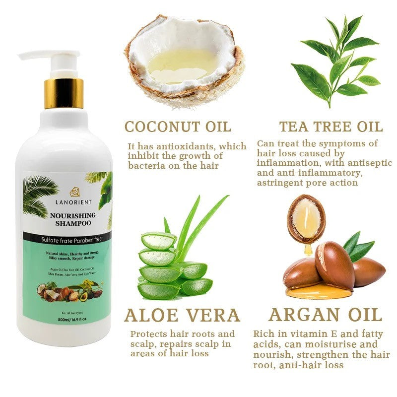 tea tree oil, coconut oil shampoo