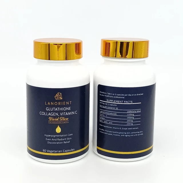Vivid Glow - Glutathione, Collagen and Vitamin C (60 Capsules) Medicare Wellness Hub