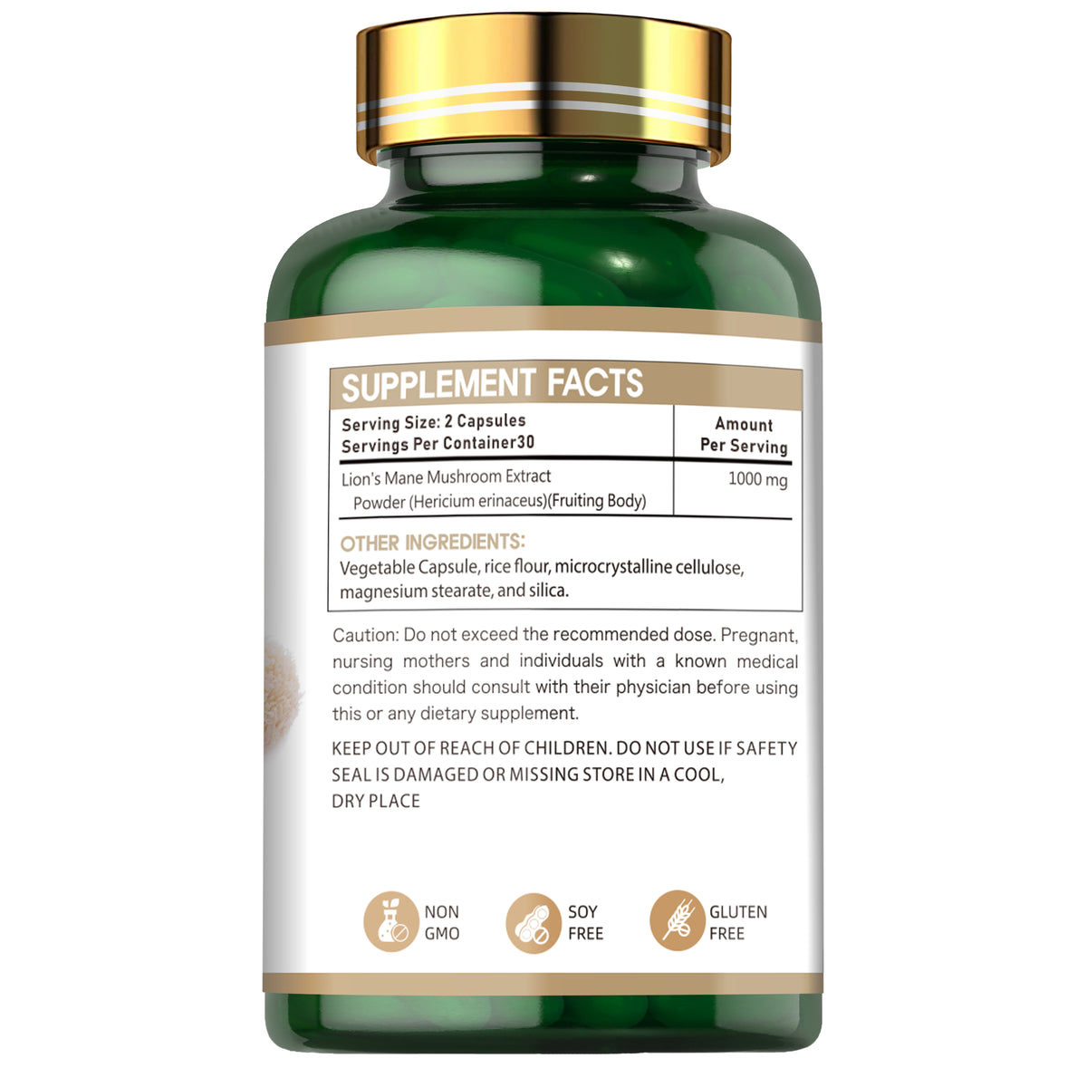 Lion's Mane Capsules, Nature's Best - 60 Veg Capsules Medicare Wellness Hub