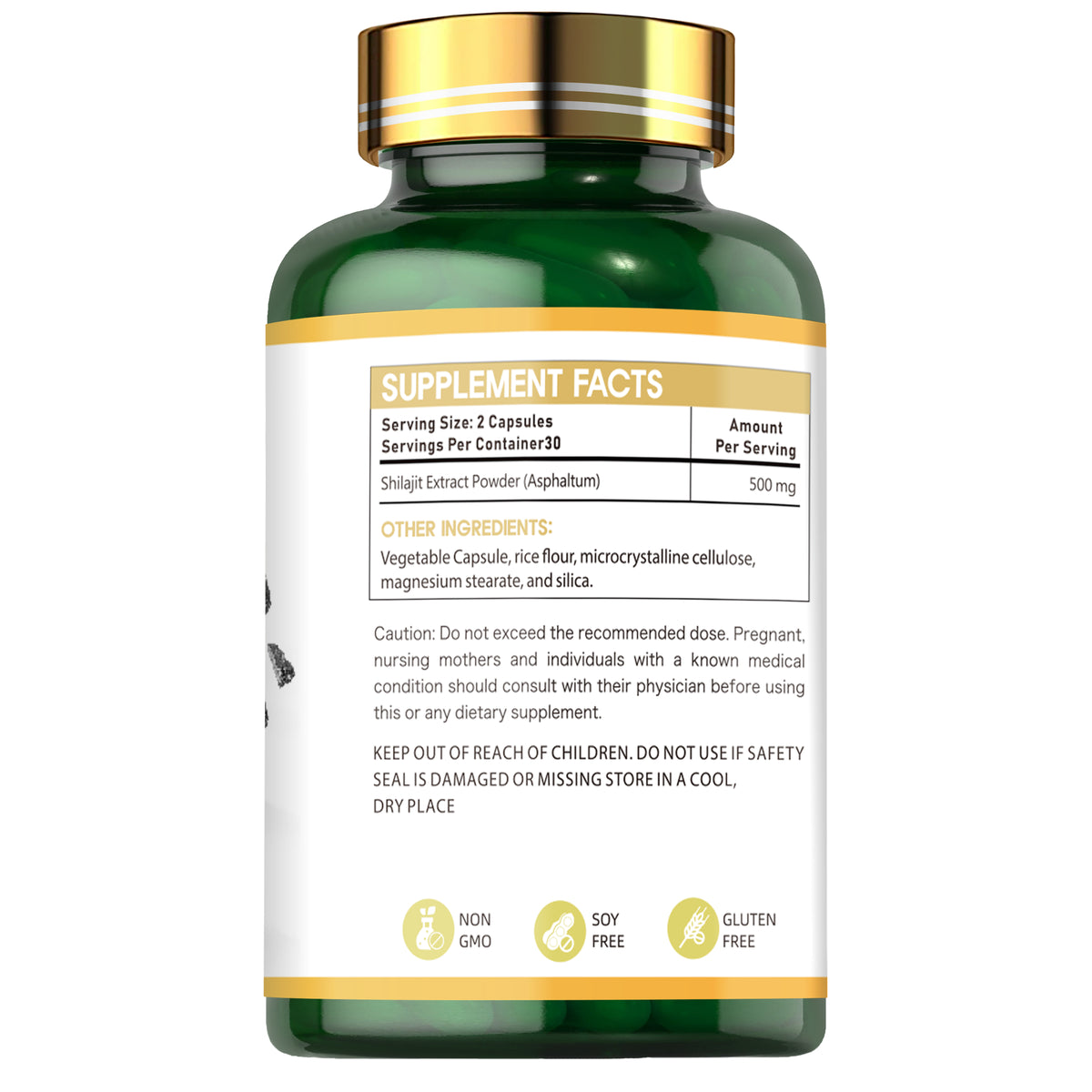 Shilajit Capsules - Nature's Best 60 Veg Capsules Medicare Wellness Hub