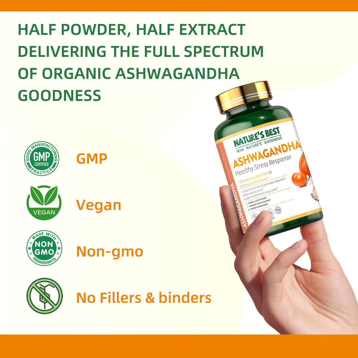 Ashwagandha 1000mg - Nature's Best 60 Veg Capsules Medicare Wellness Hub
