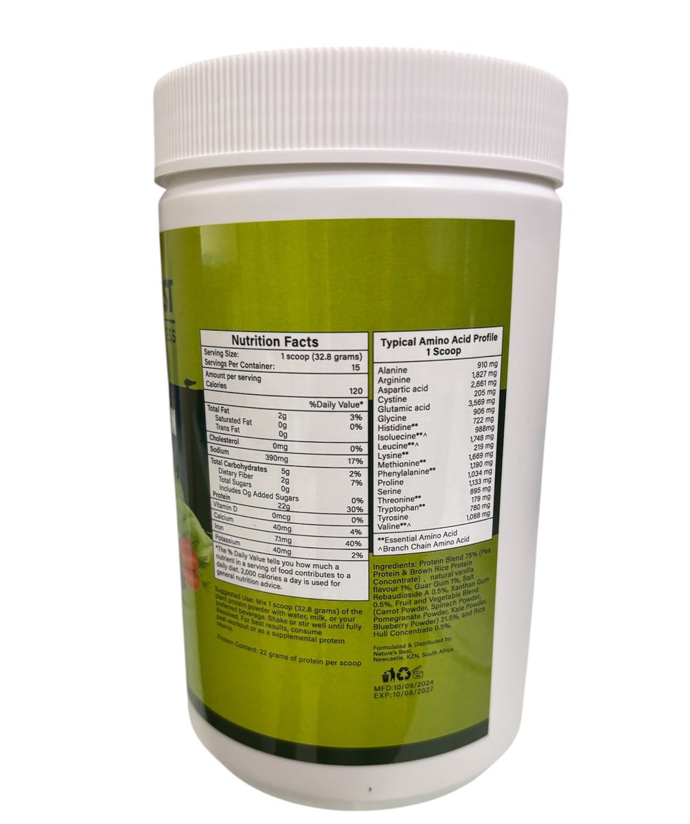 Protein Powder Vegan Sugar-Free Plant Based - 500g Medicare Wellness Hub