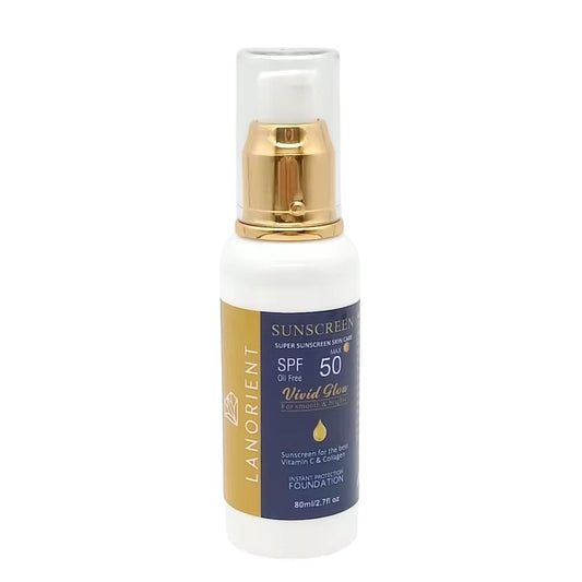 Sunscreen SPF 50, Vitamin C & Collagen- Lanorient (80ml) - Medicare Wellness Hub
